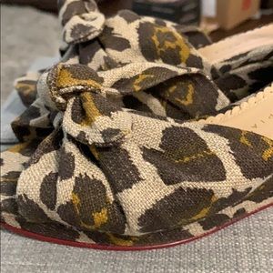 Charlotte Olympia animal print wedges